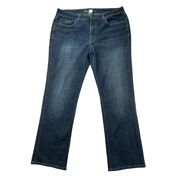 Kenneth Cole New York Men’s Straight Dark Blue Denim Jeans Smou9718‎ Size 34X30 - Picture 1 of 14